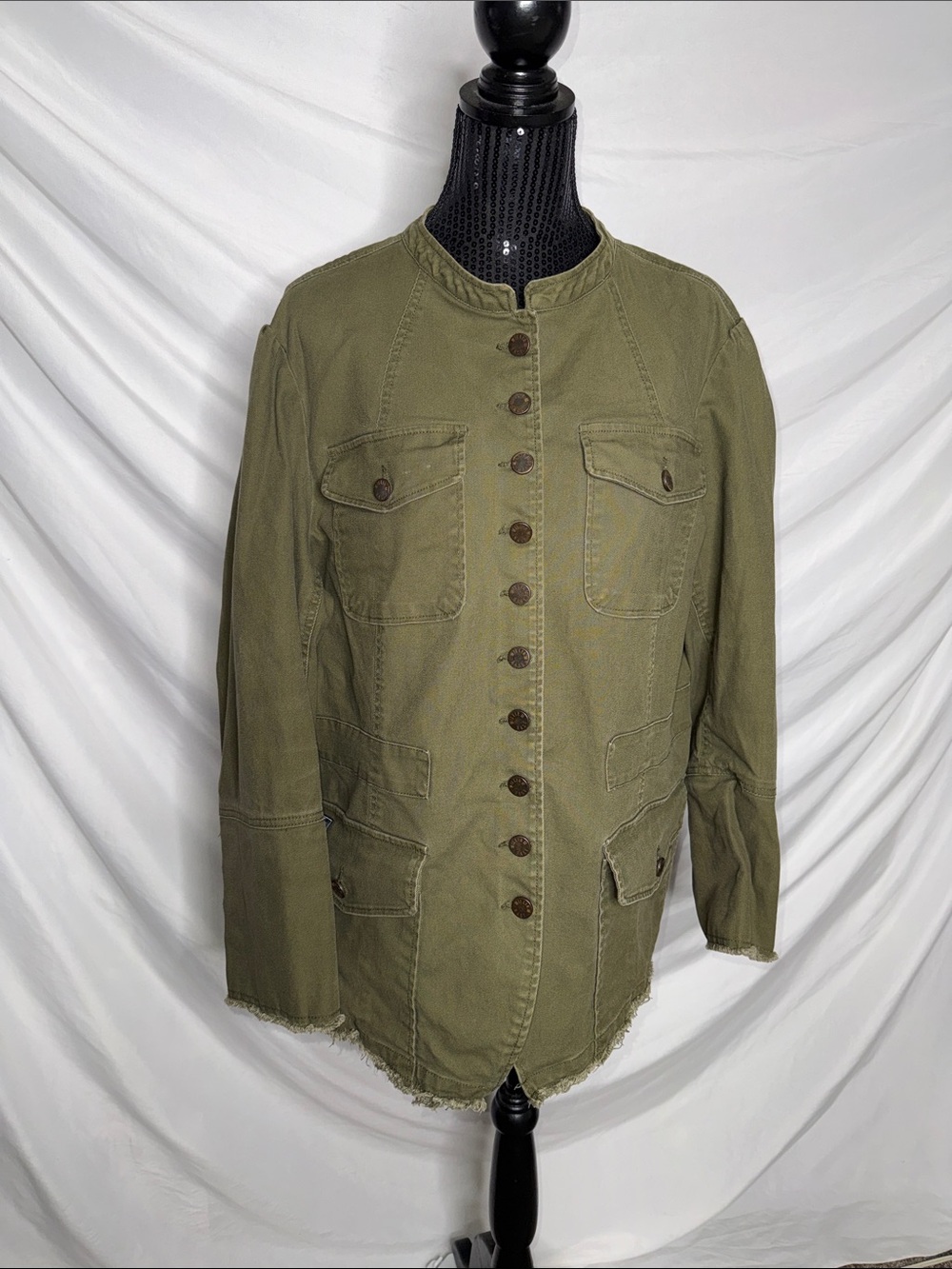 William Rast Olive Green Utility Jacket